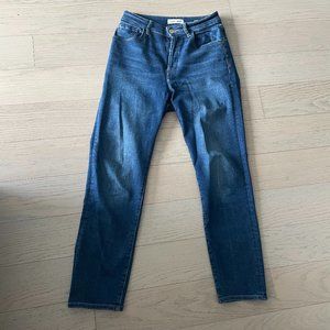 Warp & Weft High- Rise Cropped Straight Leg Jean